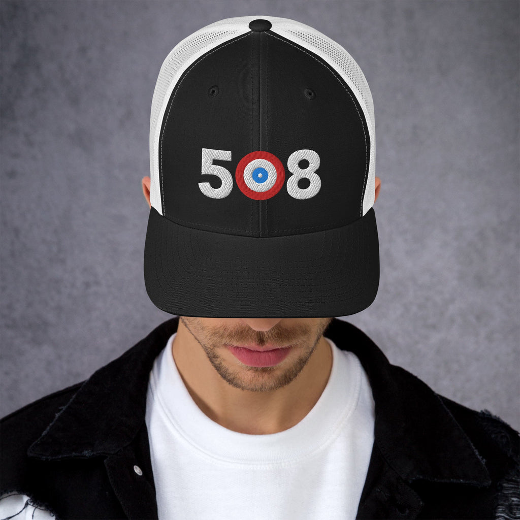 508 Area Code - Massachusetts Curling Club Trucker Cap - Broomfitters