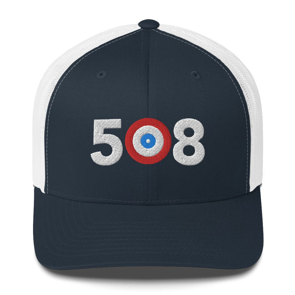 508 Area Code - Massachusetts Curling Club Trucker Cap - Broomfitters