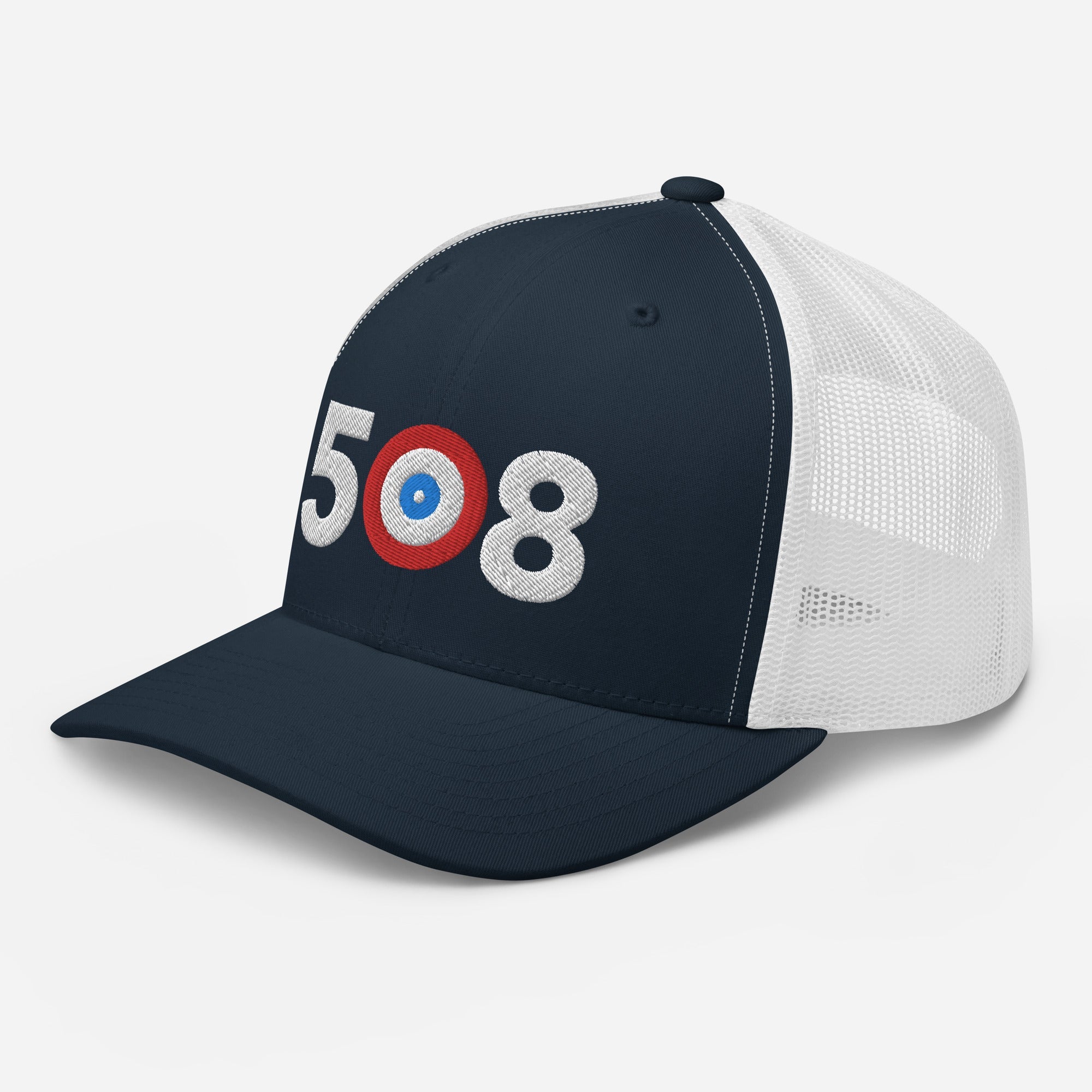 508 Area Code - Massachusetts Curling Club Trucker Cap - Broomfitters