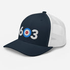 603 Area Code - New Hampshire Curling Club Trucker Cap - Broomfitters