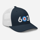 603 Area Code - New Hampshire Curling Club Trucker Cap - Broomfitters