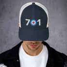 701 Area Code - South Dakota Curling Club Trucker Cap - Broomfitters