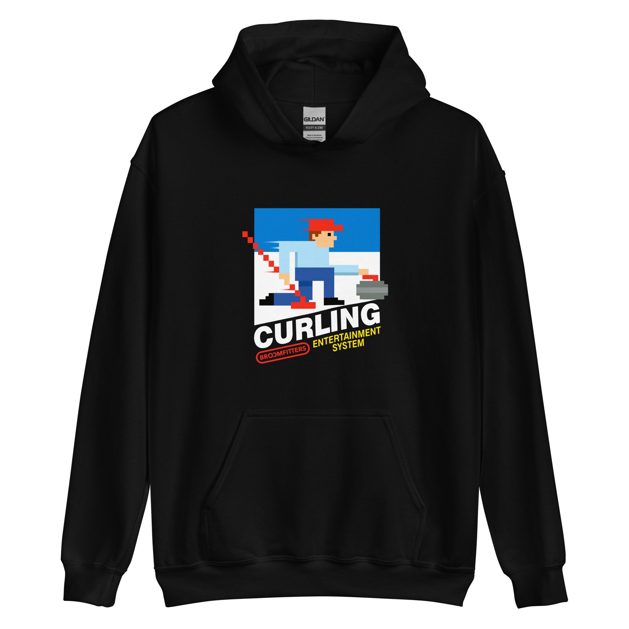 8-Bit Curling Unisex Hoodie - Broomfitters