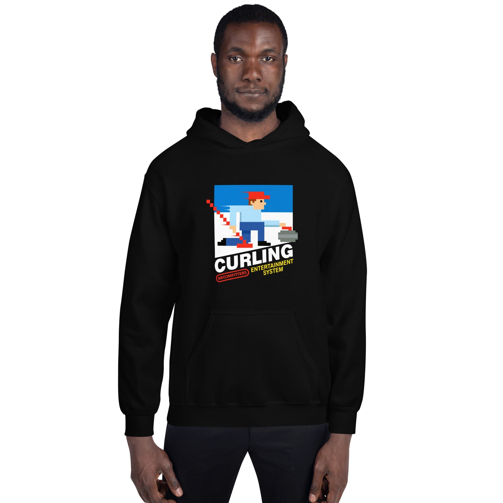 8-Bit Curling Unisex Hoodie - Broomfitters