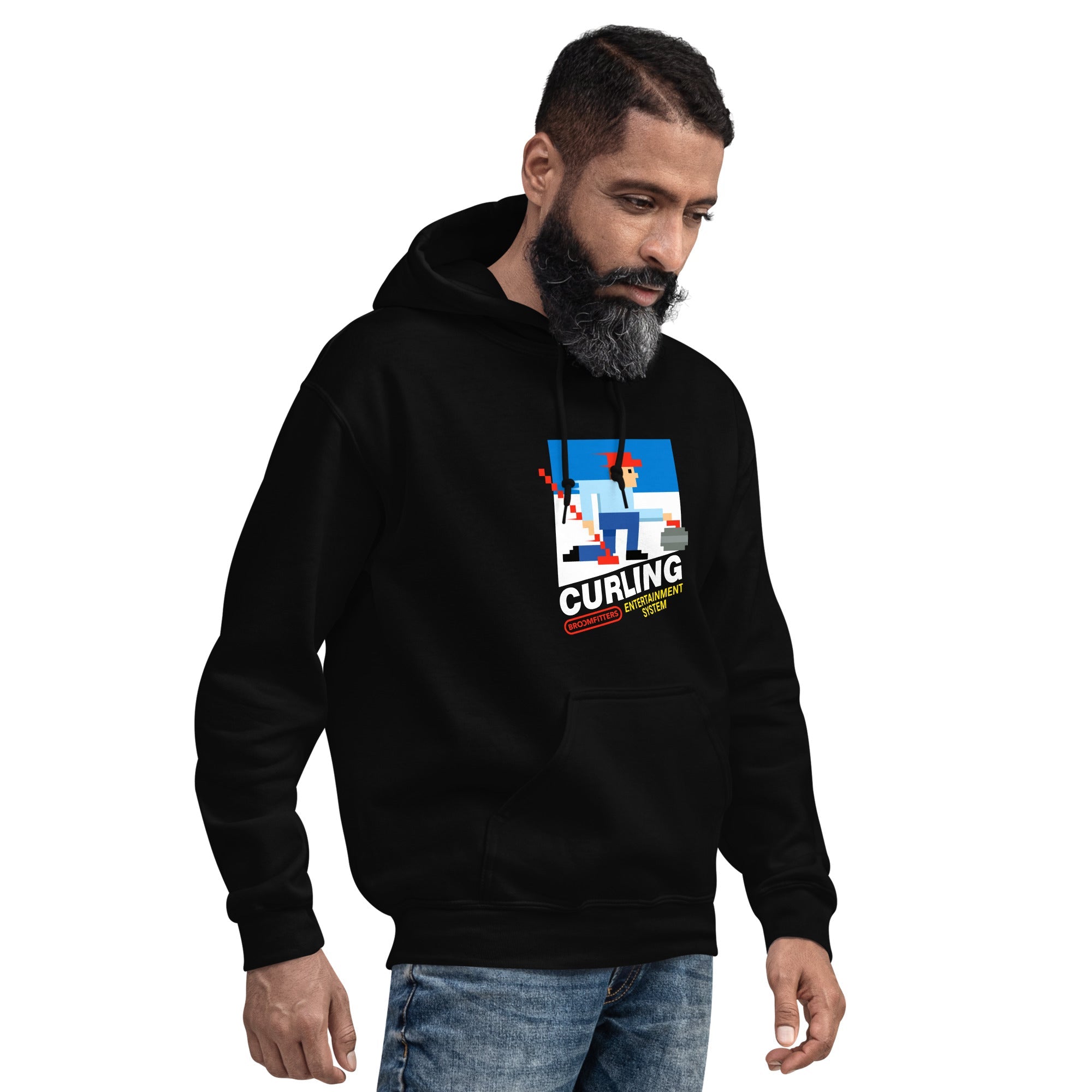 8-Bit Curling Unisex Hoodie - Broomfitters