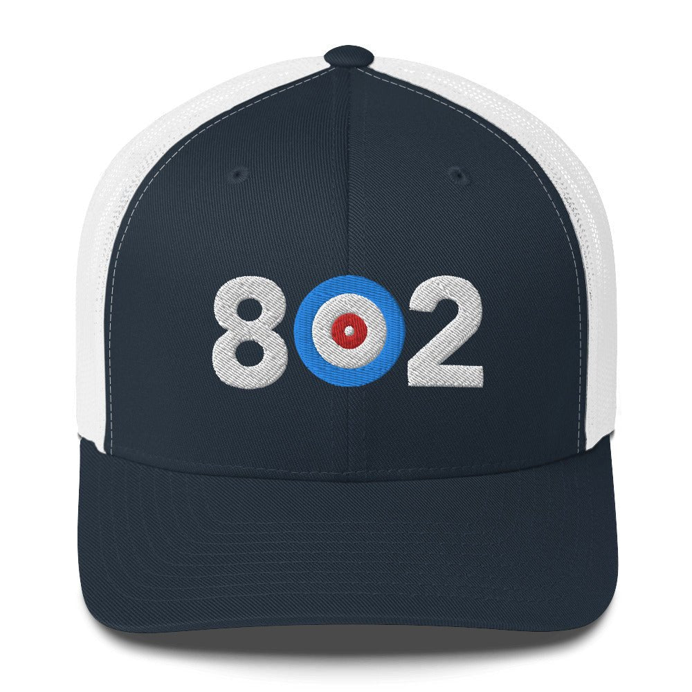 802 Area Code - Vermont Curling Club Trucker Cap - Broomfitters