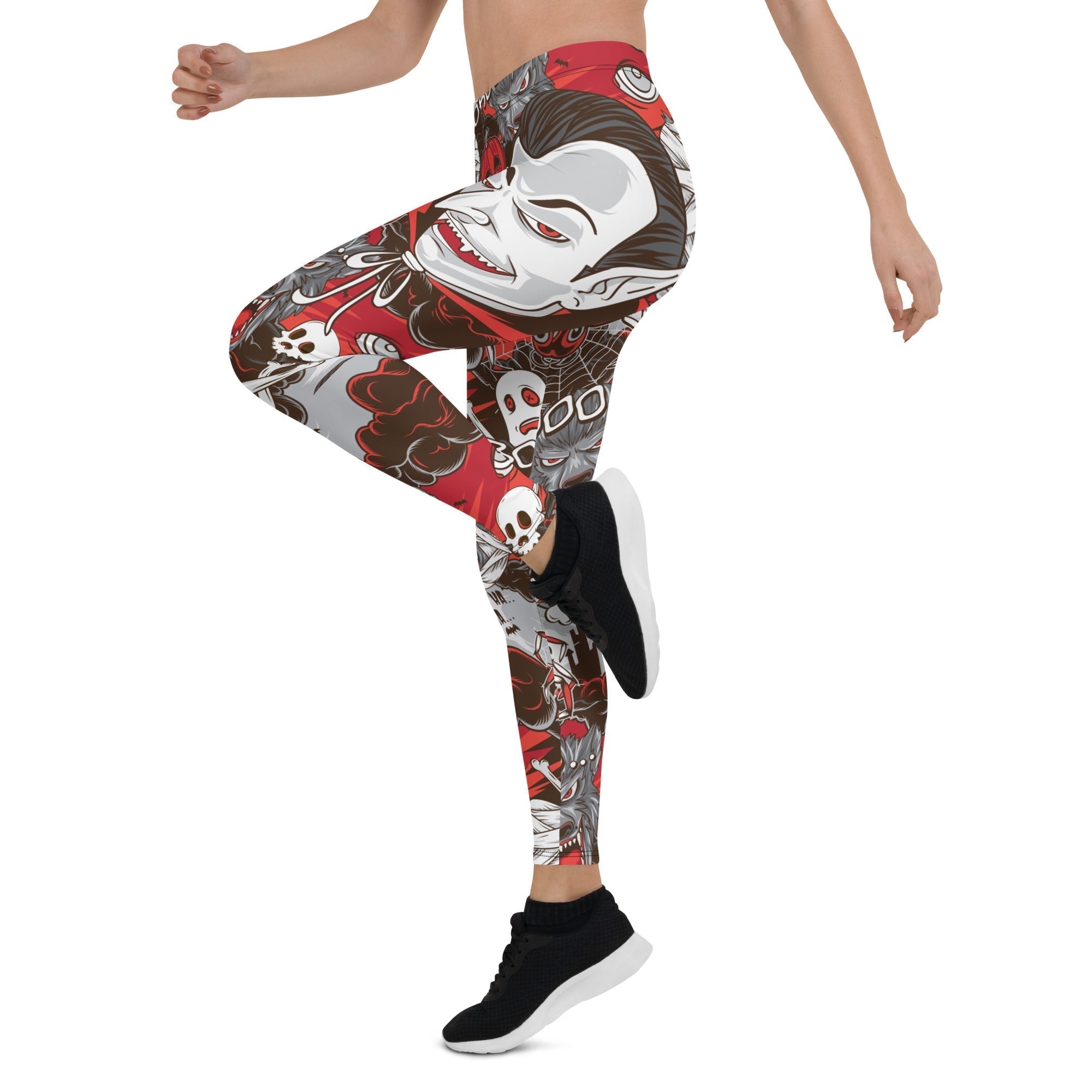 All the Horrors of Halloween Leggings - Broomfitters