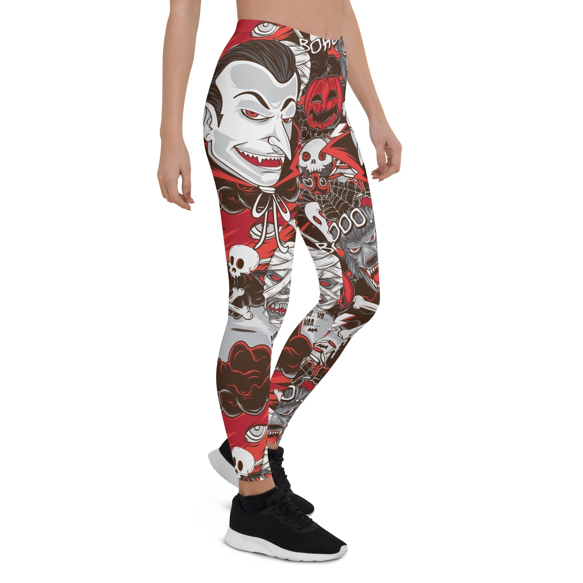 All the Horrors of Halloween Leggings - Broomfitters