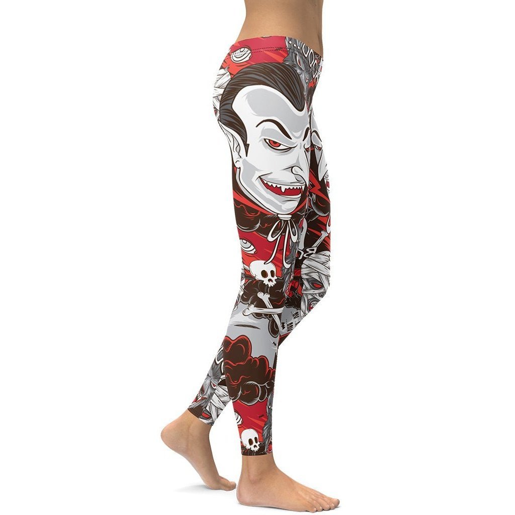 All the Horrors of Halloween Leggings - Broomfitters