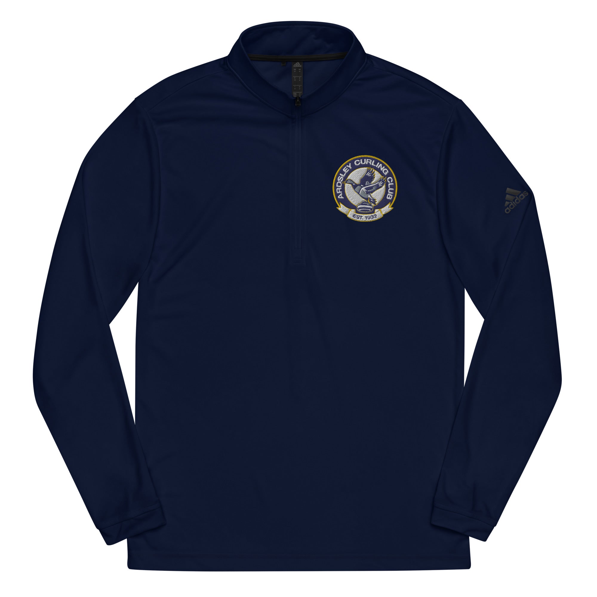 Ardsley Curling Club Adidas Quarter zip pullover - Broomfitters