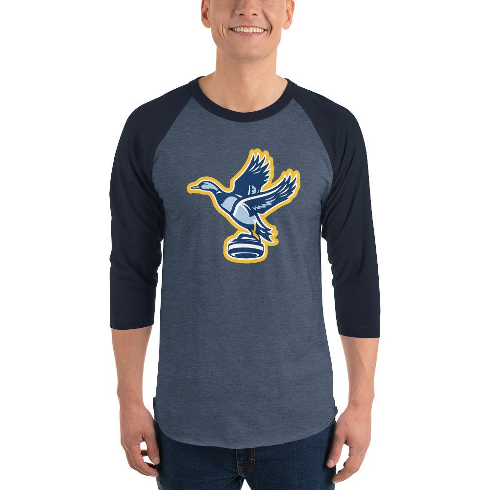 Ardsley Curling Club - Flying Duck 3/4 sleeve raglan shirt - Broomfitters