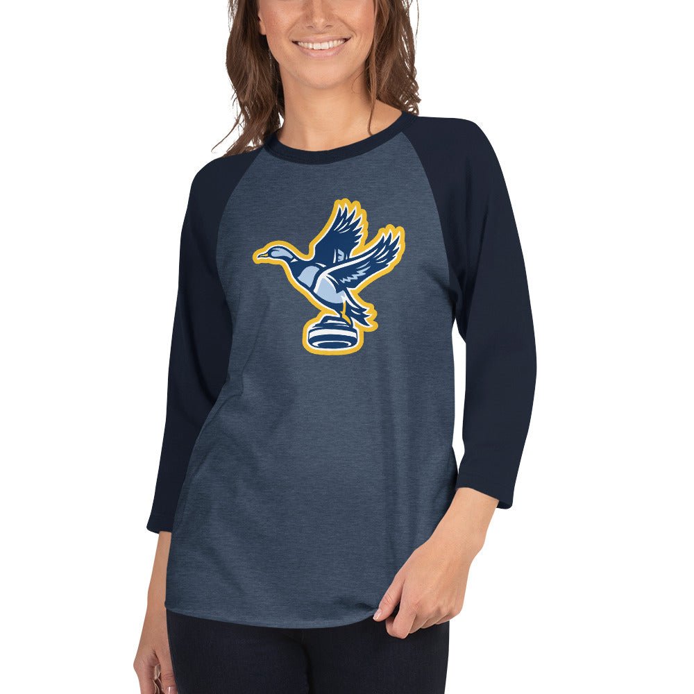 Ardsley Curling Club - Flying Duck 3/4 sleeve raglan shirt - Broomfitters