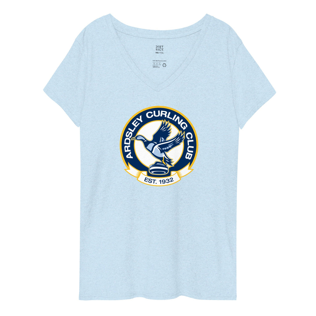 Ardsley Curling Club women’s v-neck t-shirt - Broomfitters