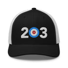 Area Code 203 - Connecticut Curling Club Trucker Cap - Broomfitters