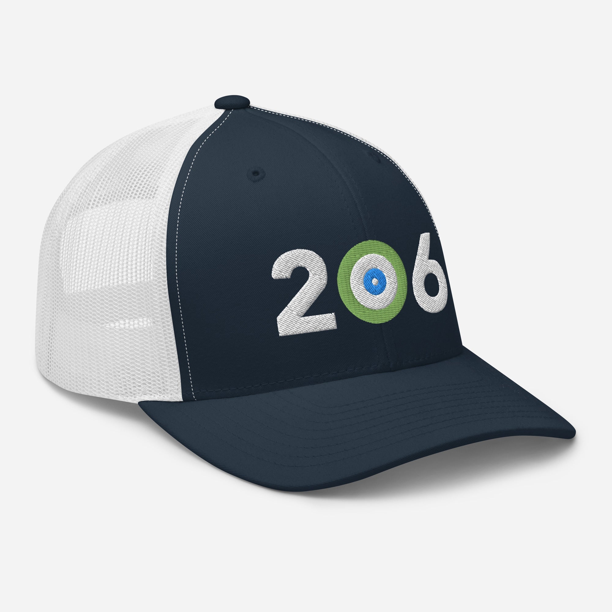 AREA CODE 206 - SEATTLE CURLING CLUB TRUCKER CAP - Broomfitters