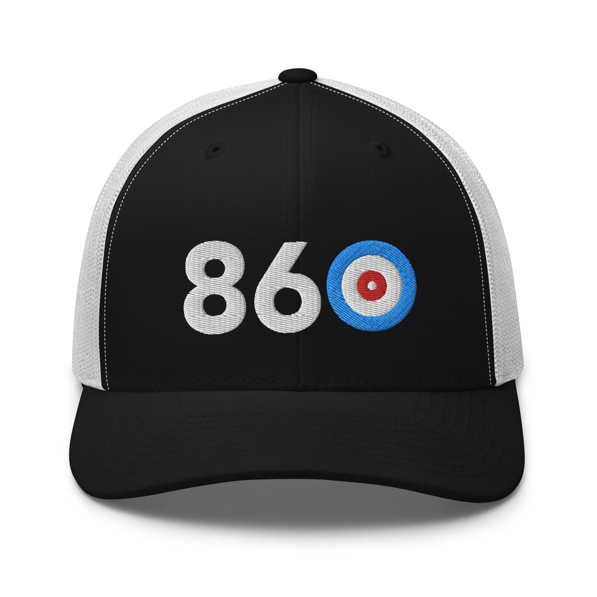 Area Code 860 - Connecticut Curling Club Trucker Cap - Broomfitters