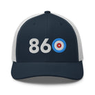 Area Code 860 - Connecticut Curling Club Trucker Cap - Broomfitters