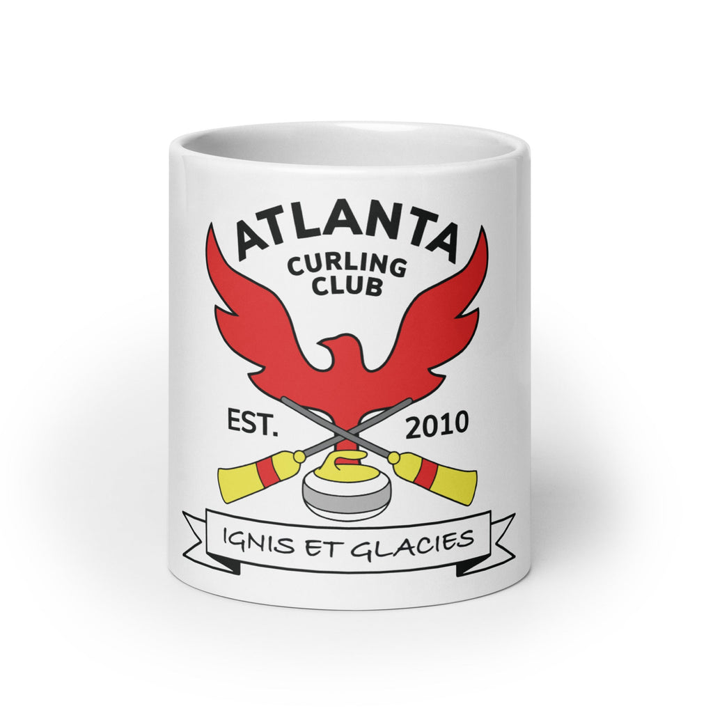 Atlanta Curling Club White glossy mug - Broomfitters