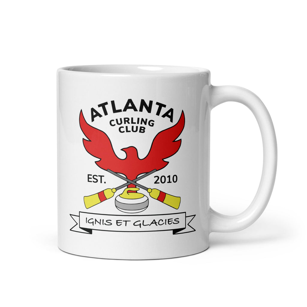 Atlanta Curling Club White glossy mug - Broomfitters