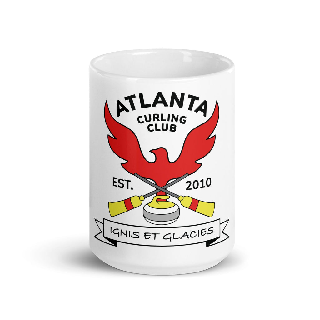 Atlanta Curling Club White glossy mug - Broomfitters