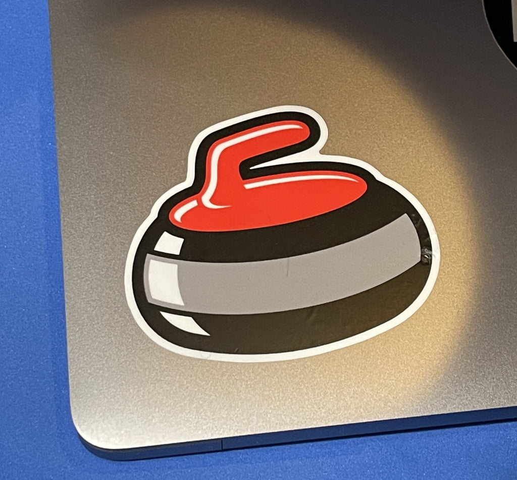 Big Red Rock Curling Laptop Sticker - Broomfitters