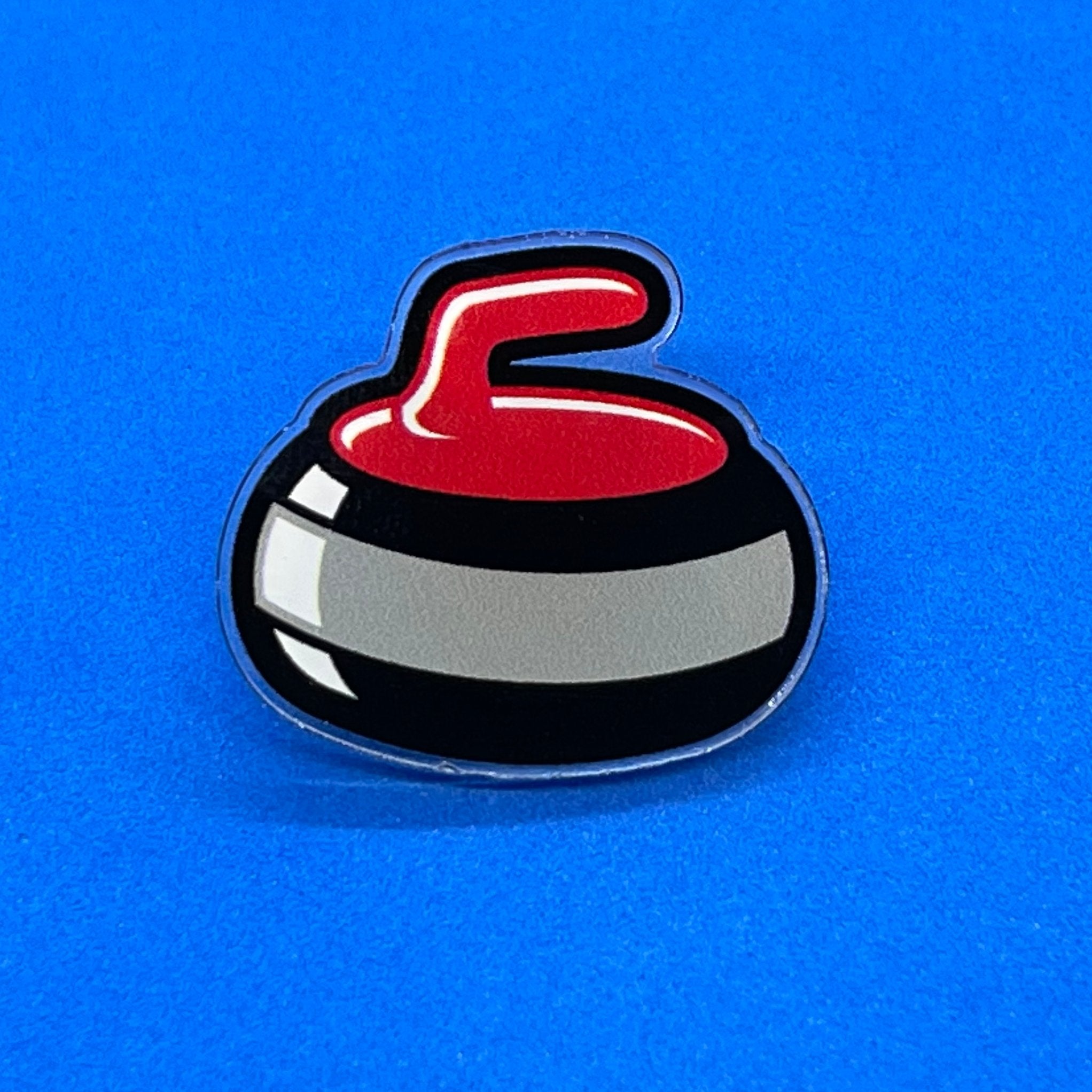 Big Red Rock curling pin - Broomfitters