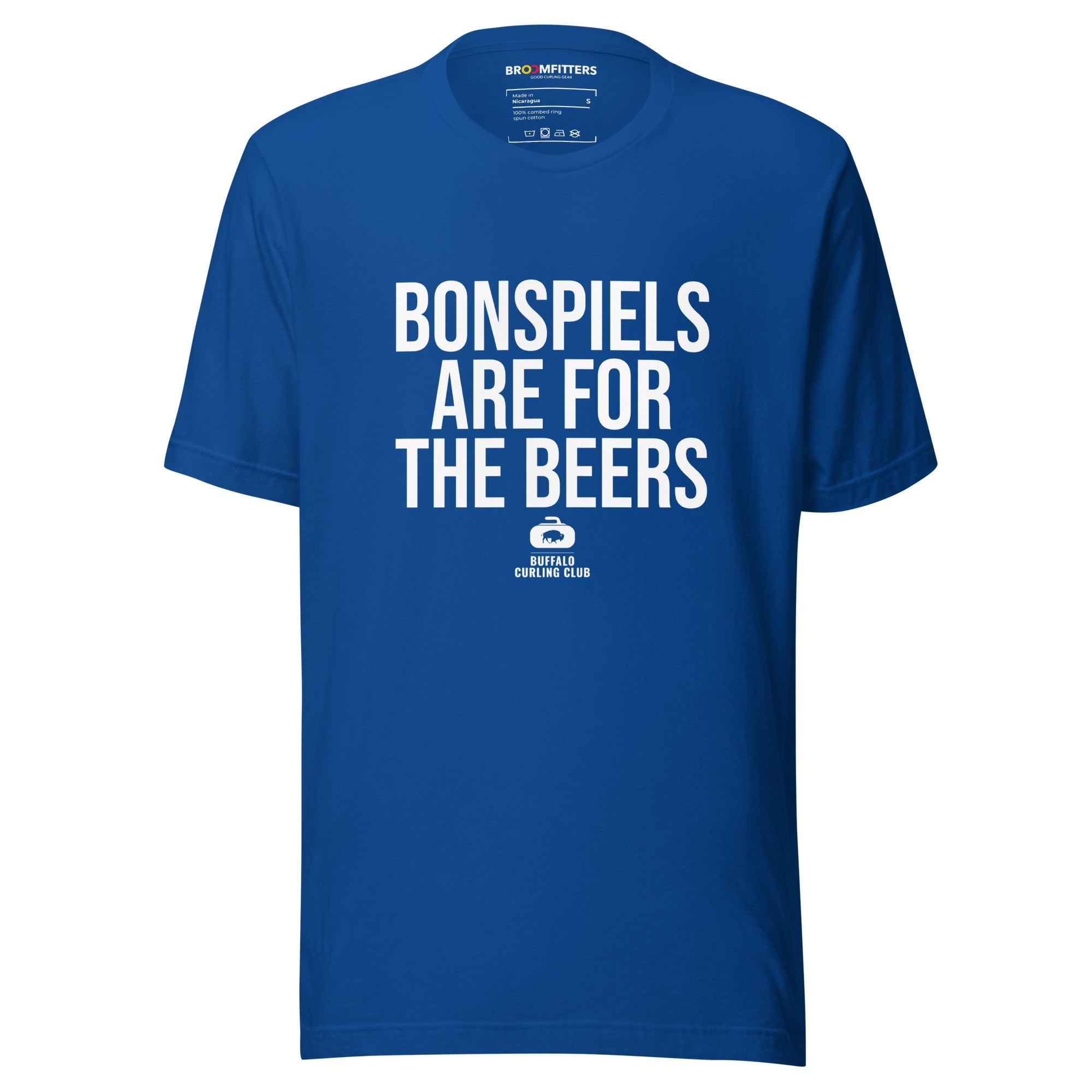 Bonspiels Are For The Beers T-shirt | Buffalo Curling Club - Broomfitters