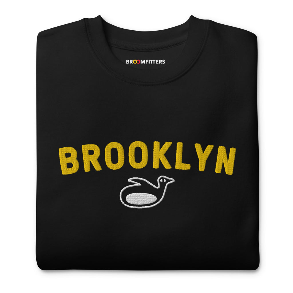 Brooklyn Block Slider Embroidered Sweatshirt - Broomfitters