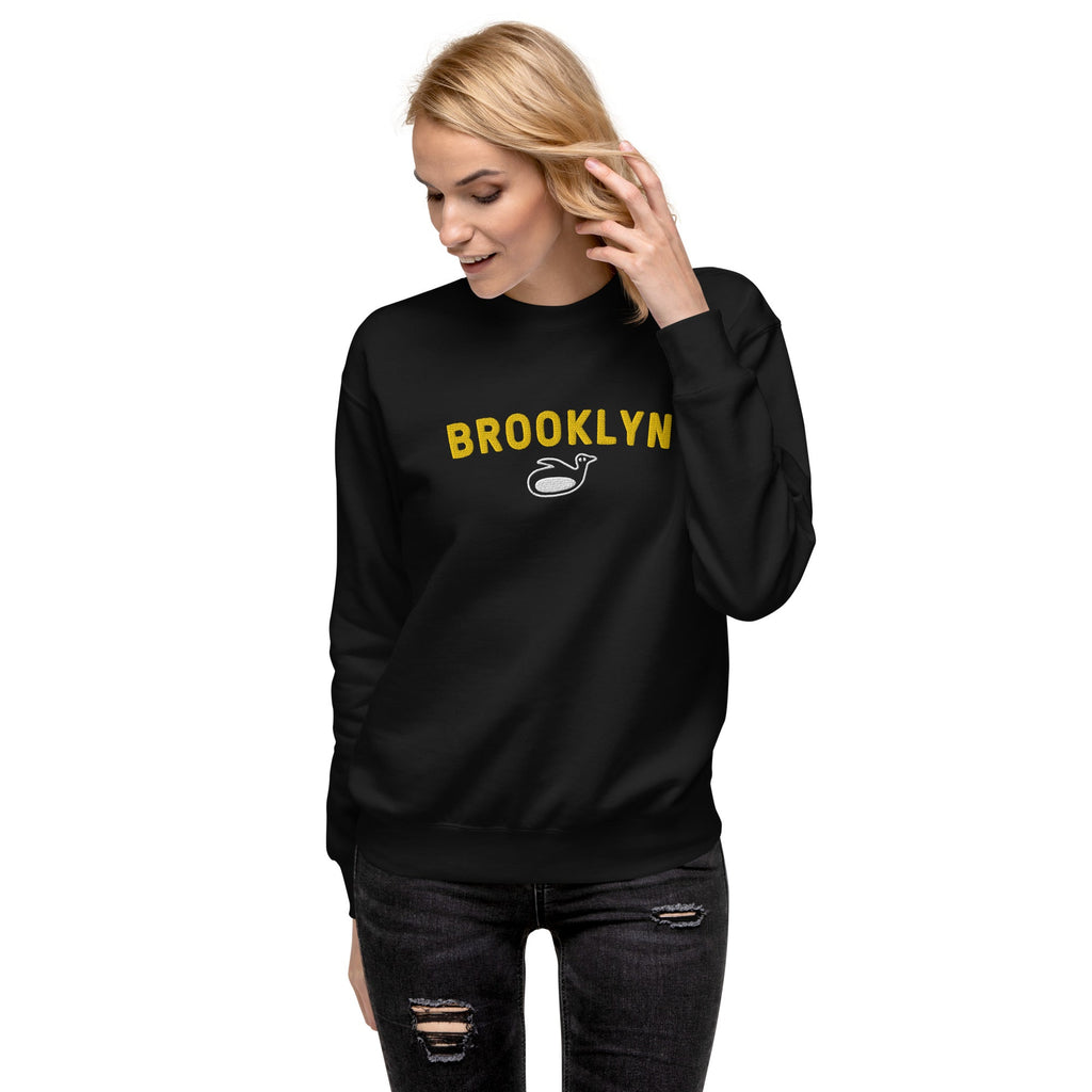 Brooklyn Block Slider Embroidered Sweatshirt - Broomfitters