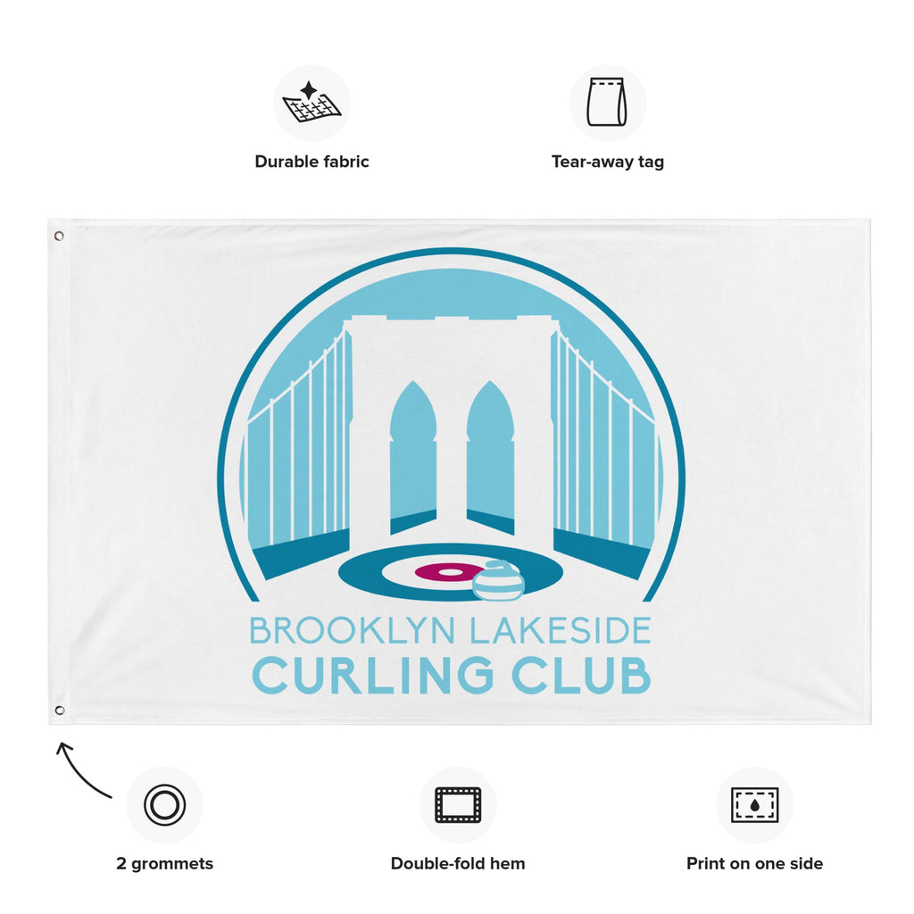Brooklyn Lakeside Curling Club Flag - Broomfitters