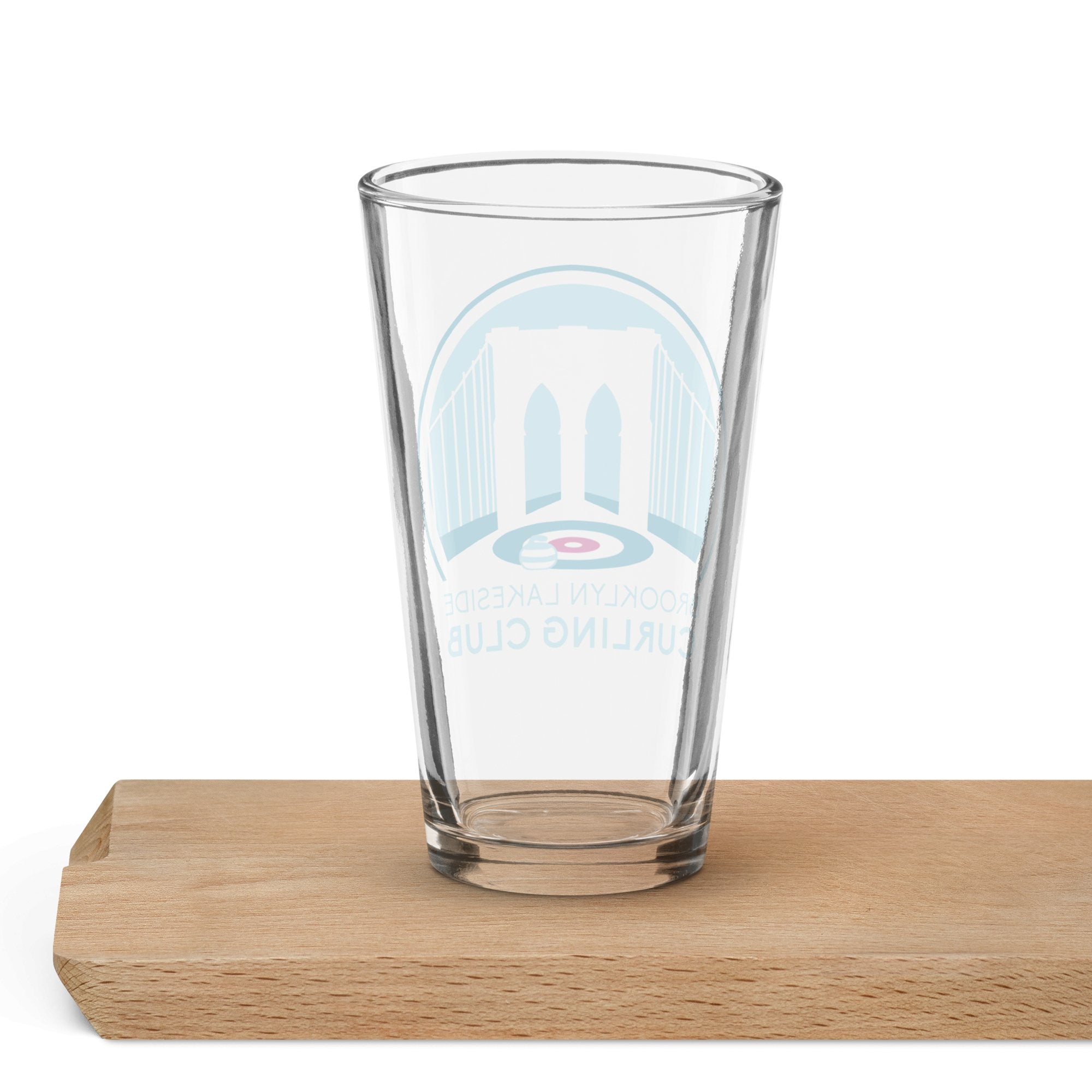 Brooklyn Lakeside Curling Club pint glass - Broomfitters