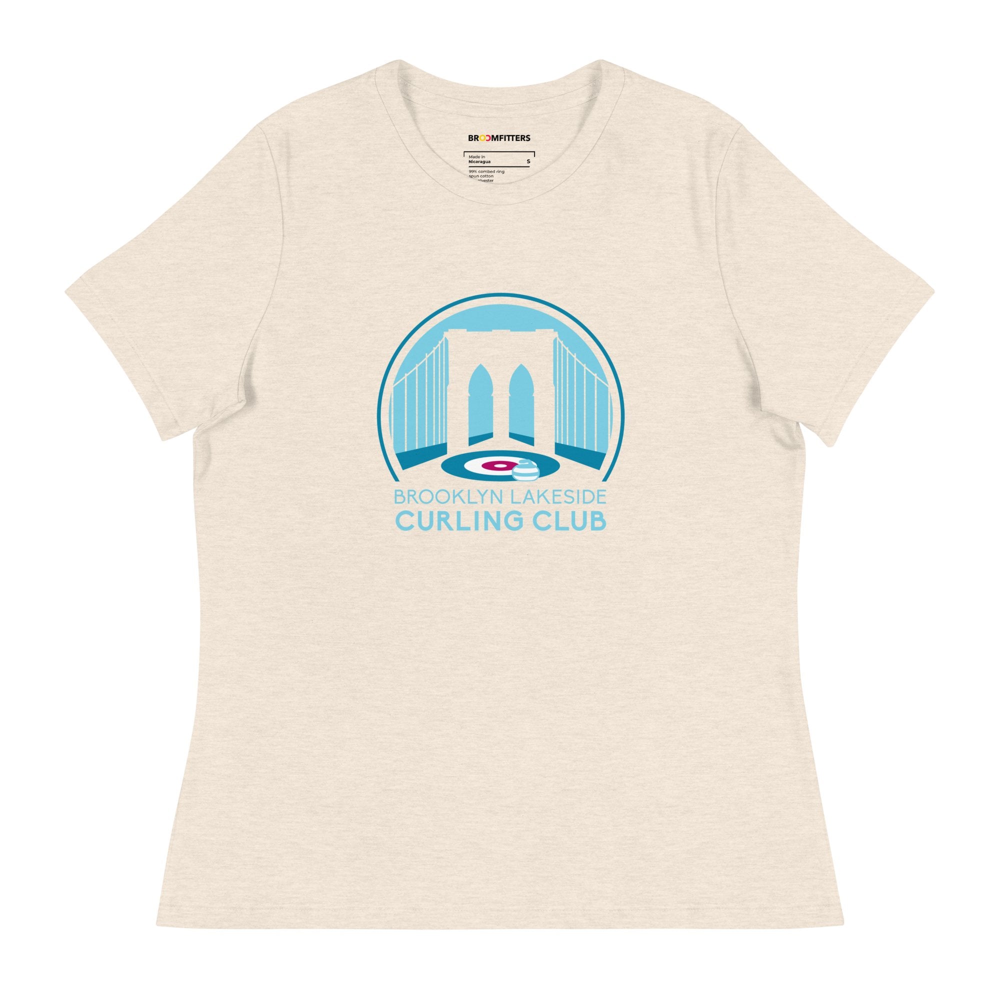 Brooklyn Lakeside Curling Club Women's Relaxed T-Shirt - Broomfitters