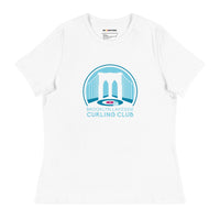 Brooklyn Lakeside Curling Club Women's Relaxed T-Shirt - Broomfitters