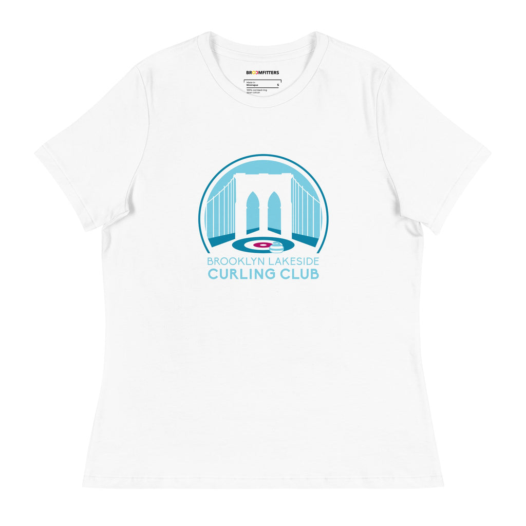 Brooklyn Lakeside Curling Club Women's Relaxed T-Shirt - Broomfitters