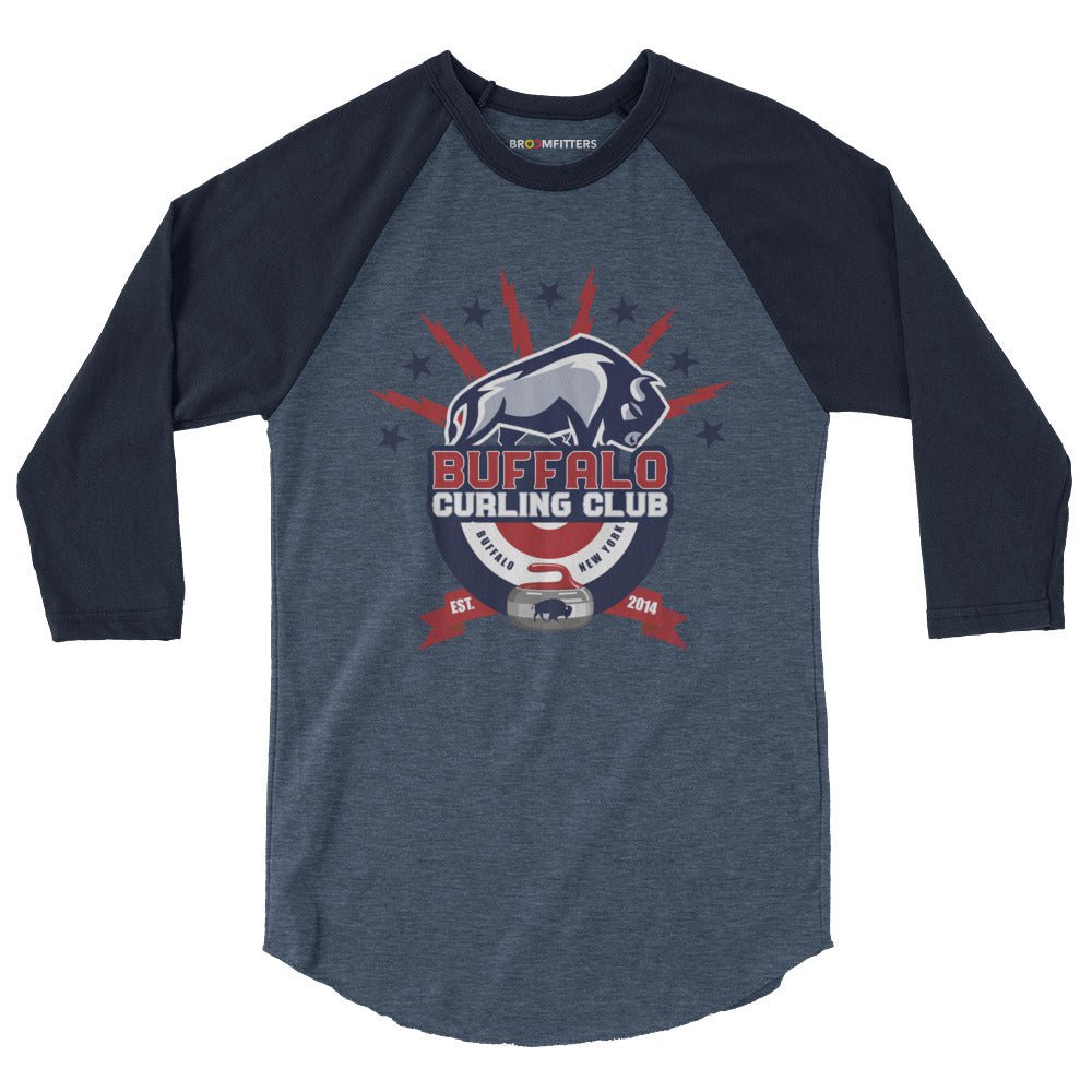 Buffalo Curling Club 3/4 sleeve raglan shirt - Broomfitters