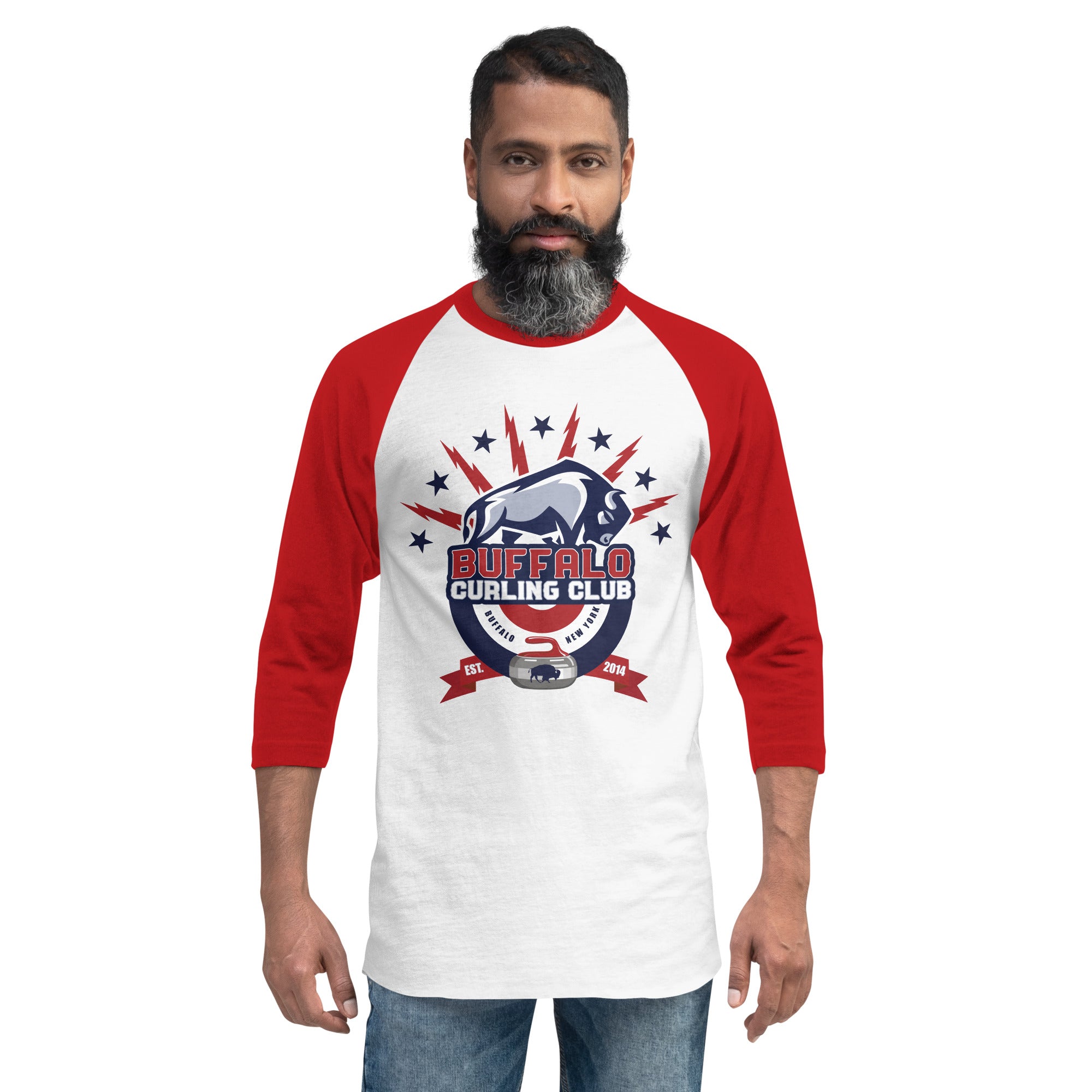 Buffalo Curling Club 3/4 sleeve raglan shirt - Broomfitters