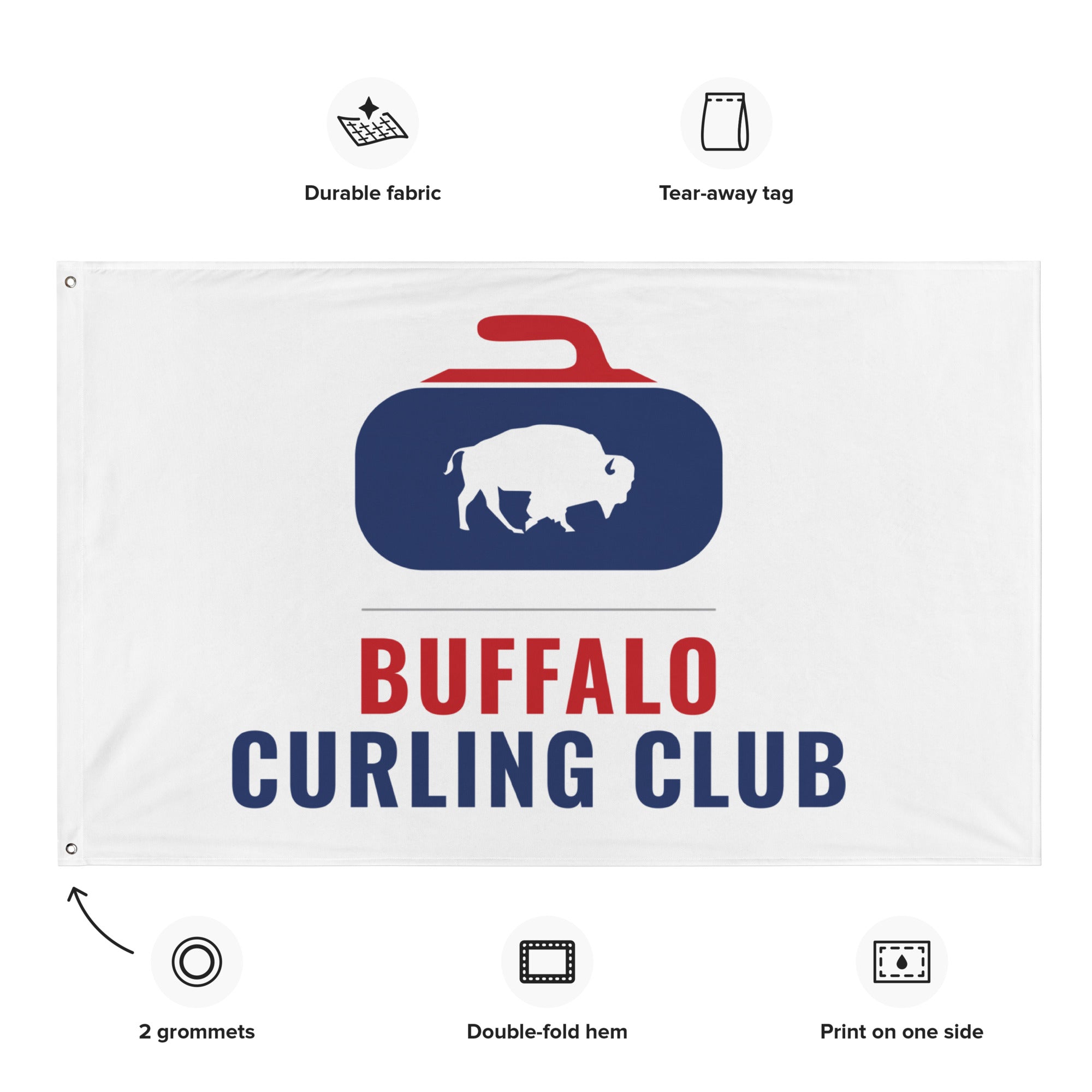 Buffalo Curling Club Flag - Broomfitters