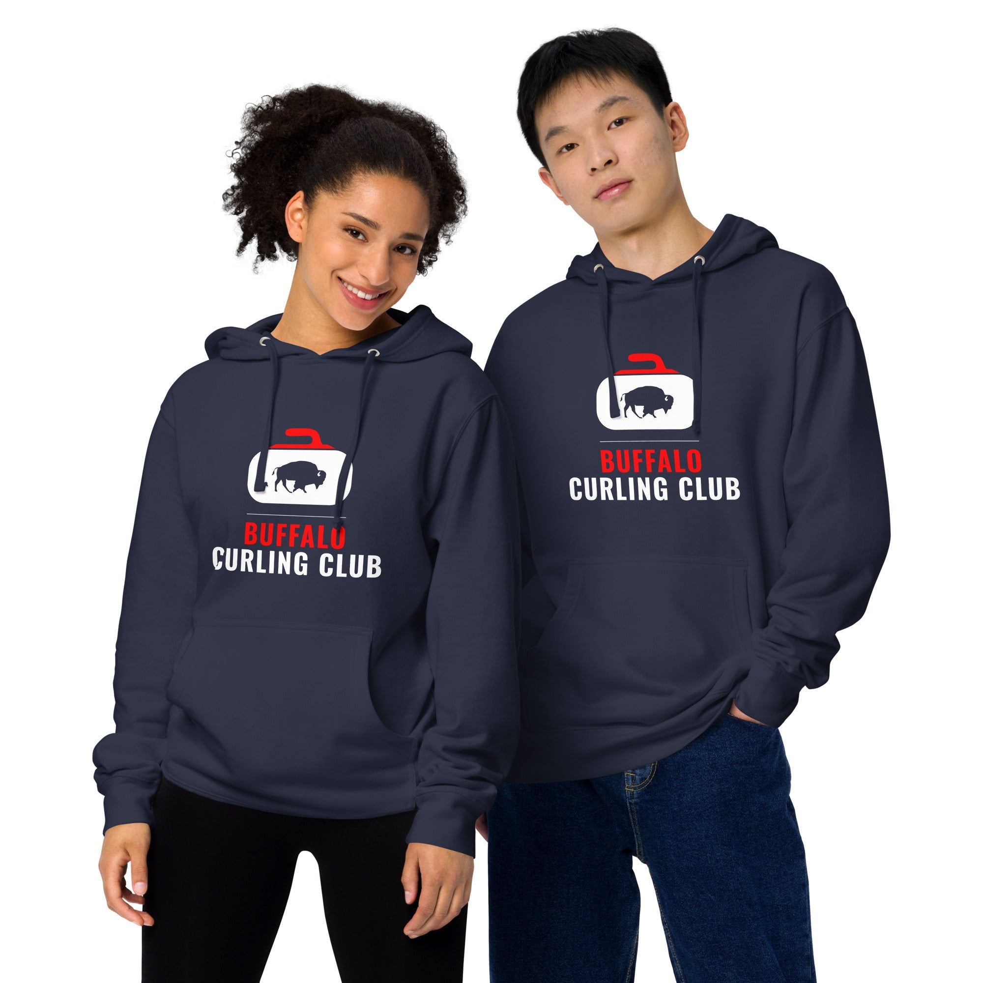 Buffalo Curling Club Unisex midweight hoodie - Broomfitters