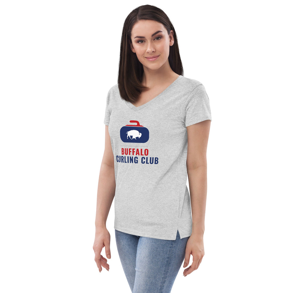 Buffalo Curling Club women’s V-neck T-shirt - Broomfitters