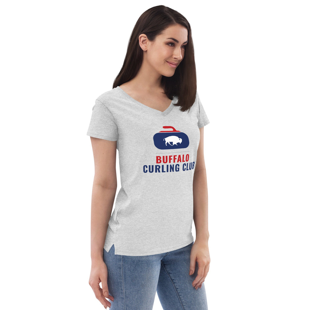 Buffalo Curling Club women’s V-neck T-shirt - Broomfitters
