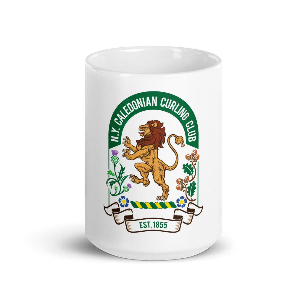CALEDONIAN CURLING CLUB White glossy mug - Broomfitters