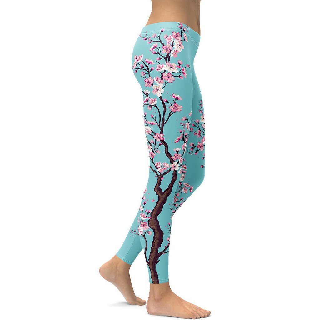 Cherry Blossom Leggings - Broomfitters