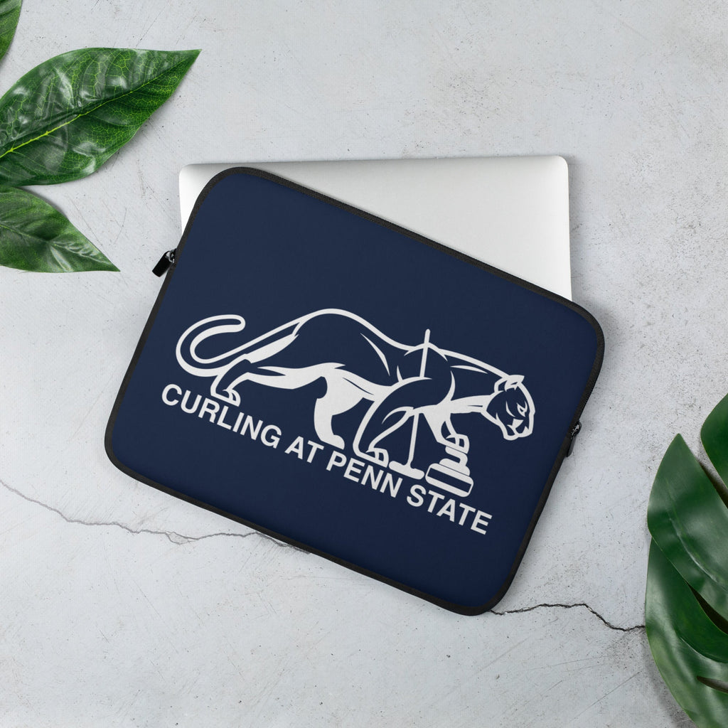 Curling at Penn State Laptop Sleeve - Broomfitters