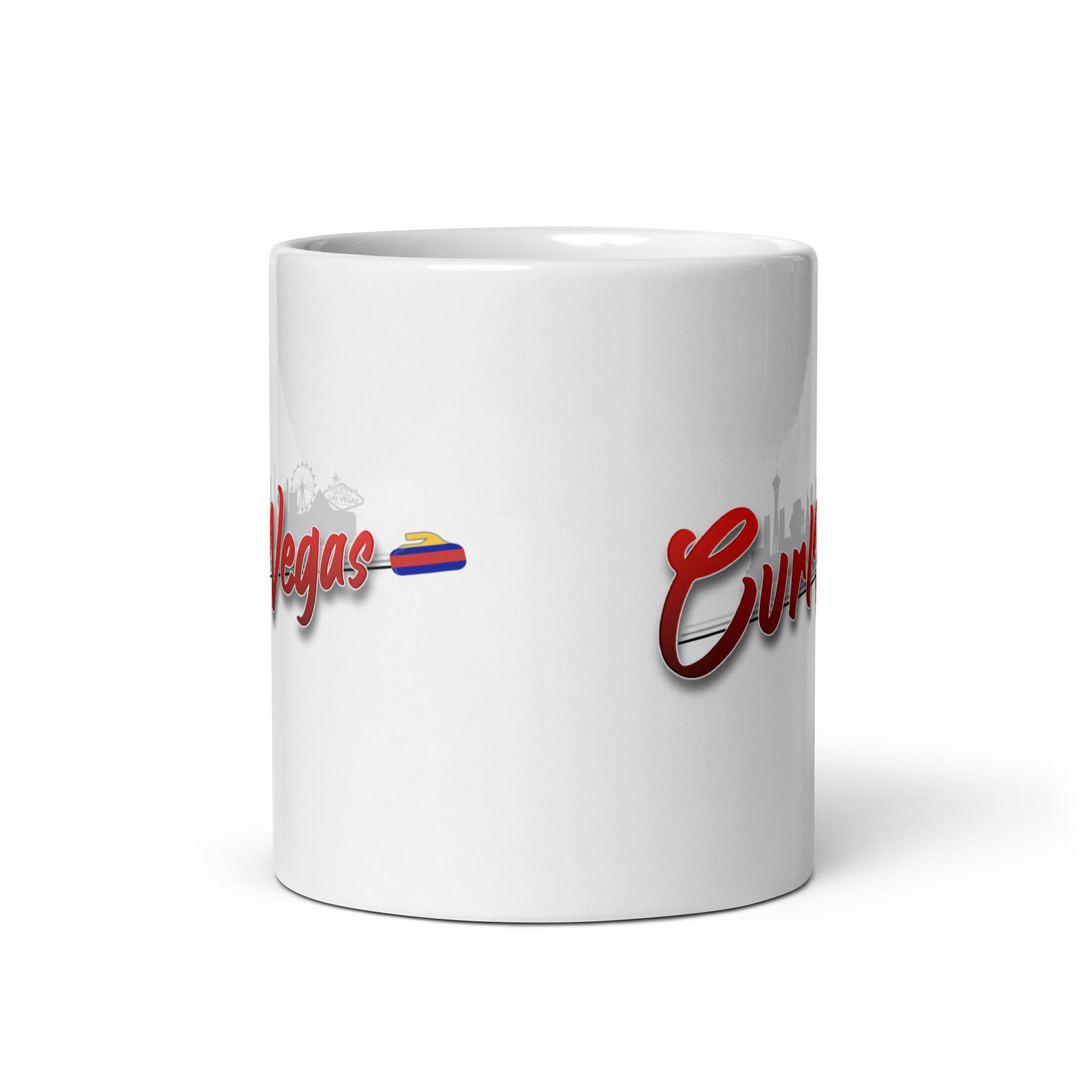 CurlVegas White glossy mug - Broomfitters