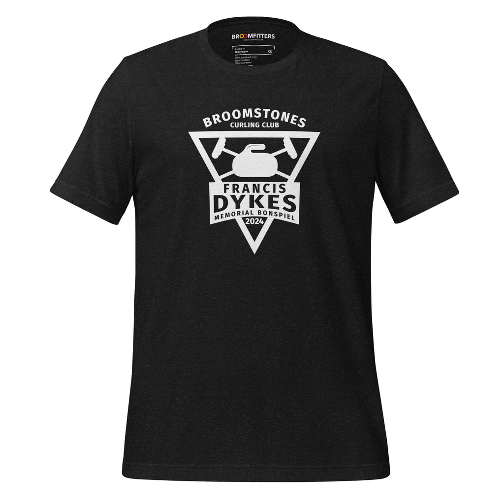 Francis Dykes 2024 - Broomstones Short-Sleeve Unisex Curling t-shirt - Broomfitters