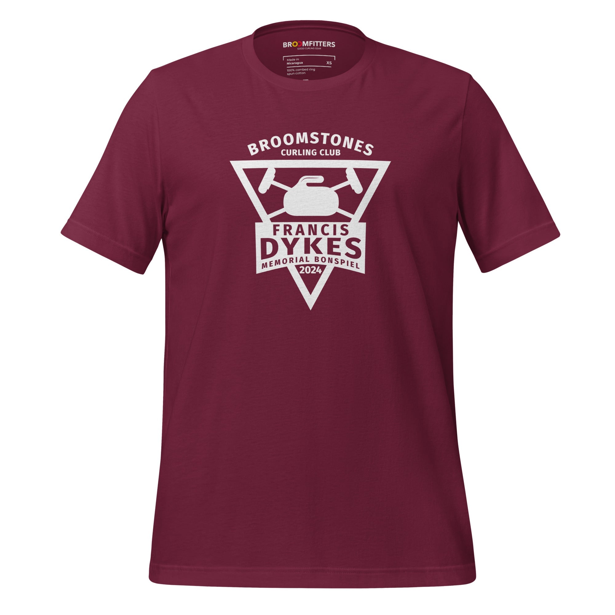 Francis Dykes 2024 - Broomstones Short-Sleeve Unisex Curling t-shirt - Broomfitters