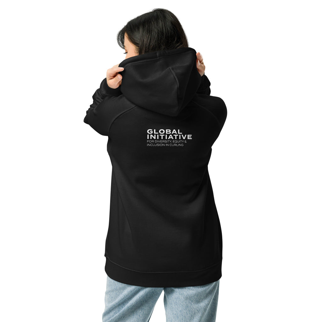 Global Initiative Embroidered eco raglan hoodie - Broomfitters