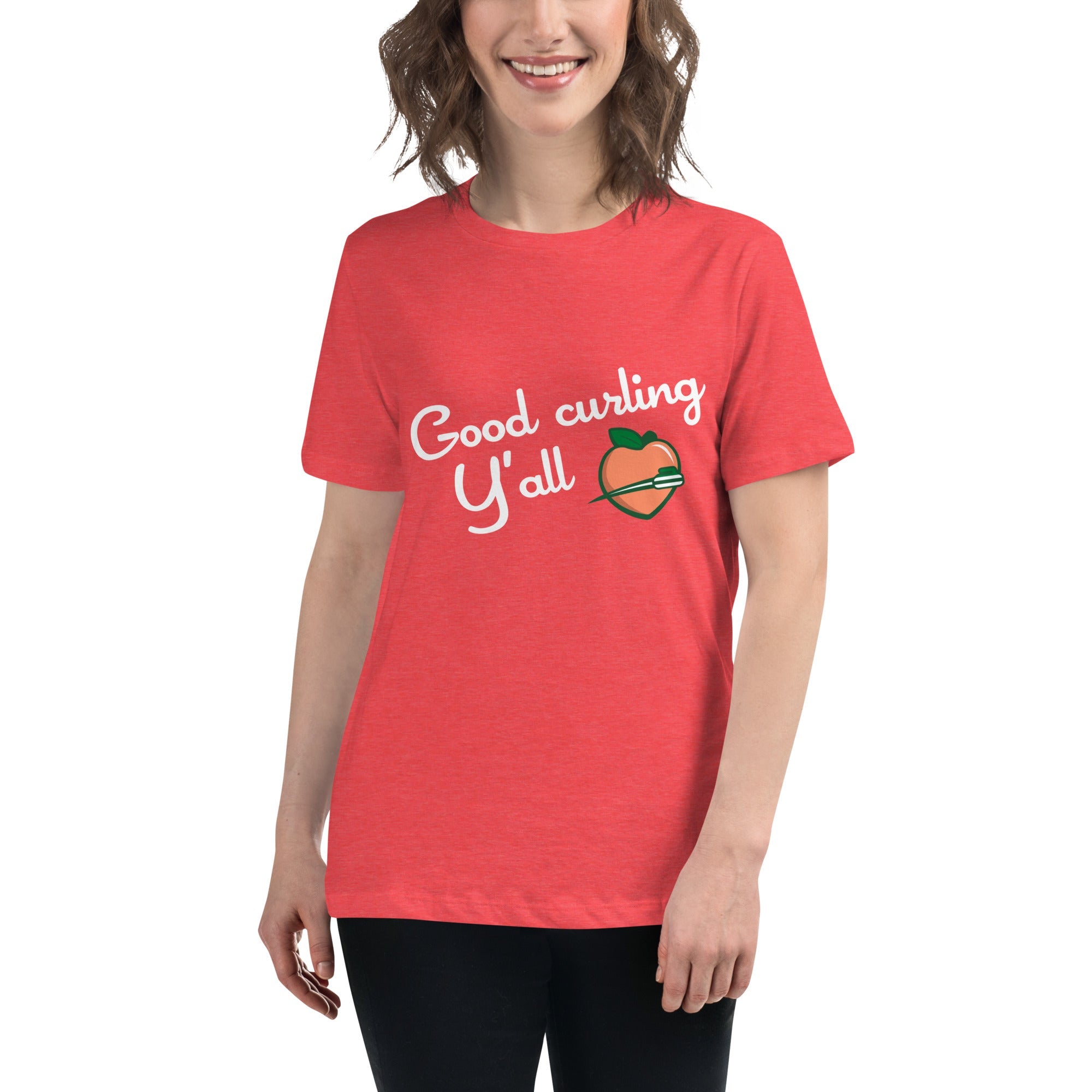 Good Curling Y'all Women's Relaxed T-Shirt - Broomfitters