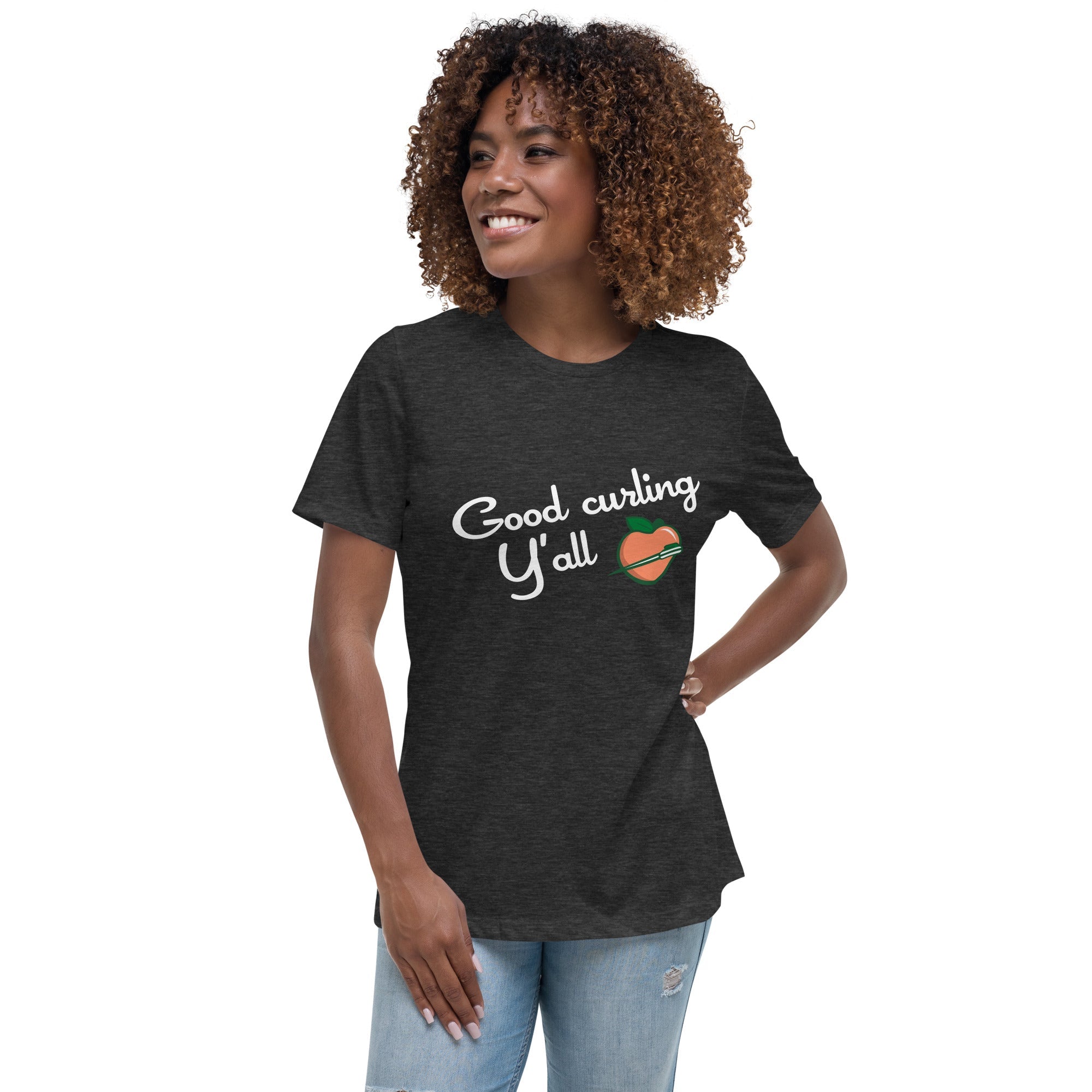 Good Curling Y'all Women's Relaxed T-Shirt - Broomfitters