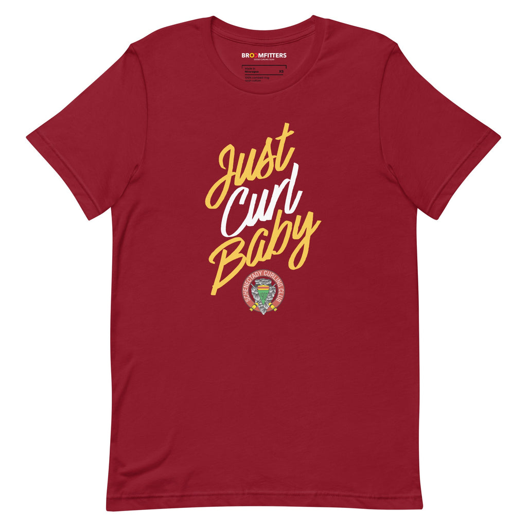 Just Curl Baby - Schenectady Curling Unisex t-shirt - Broomfitters